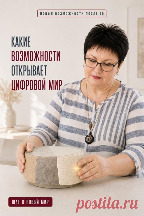 Цифровой мир открывает гораздо больше возможностей, чем кажется на первый взгляд. Современные технологии помогают легче общаться с близкими, находить полезную информацию, осваивать новые знания, пользоваться удобными онлайн-сервисами, развивать творческие идеи и знакомиться с искусственным интеллектом. Не нужно изучать всё сразу — достаточно двигаться постепенно, открывая для себя новые цифровые навыки в комфортном темпе. Сохраните этот Pin, чтобы возвращаться к идеям, которые помогают использов