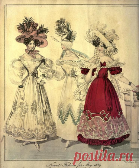 Примеряем наряды...The World of fashion 1829 г.