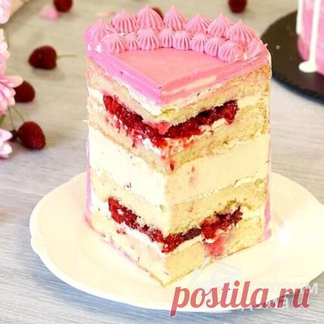 Торт с Медовым муссом и малиной "Малина-Мёд" - пошаговый рецепт с фото на Готовим дома