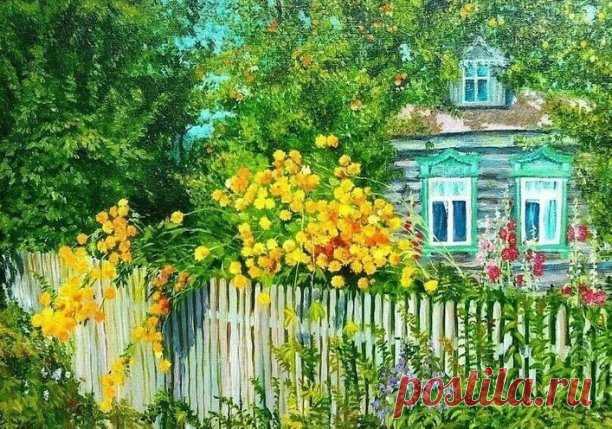Сергей Есенин
Эта улица мне знакома,
И знаком этот низенький дом.
Проводов голубая солома
Опрокинулась над окном.
Были годы тяжелых бедствий,
Годы буйных, безумных сил.
Вспомнил я деревенское детство,
Вспомнил я деревенскую синь.
Не искал я ни славы, ни покоя,
Я с тщетой этой славы знаком.
А сейчас, как глаза закрою,
Вижу только родительский дом.
Вижу сад в голубых накрапах,
Тихо август прилег ко плетню.
Держат липы в зеленых лапах
Птичий гомон и щебетню.
Я любил этот дом ...