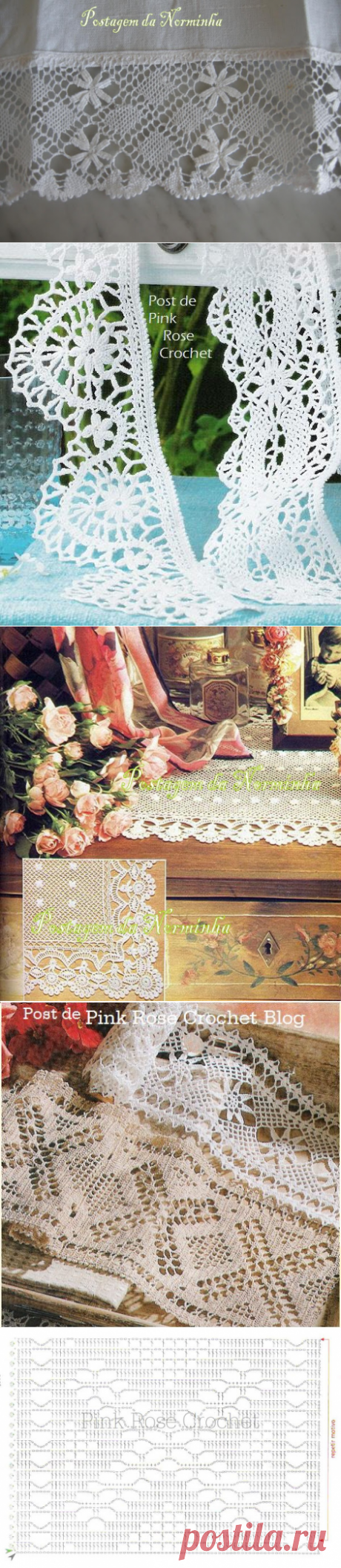 Вязаная кайма , прошва .