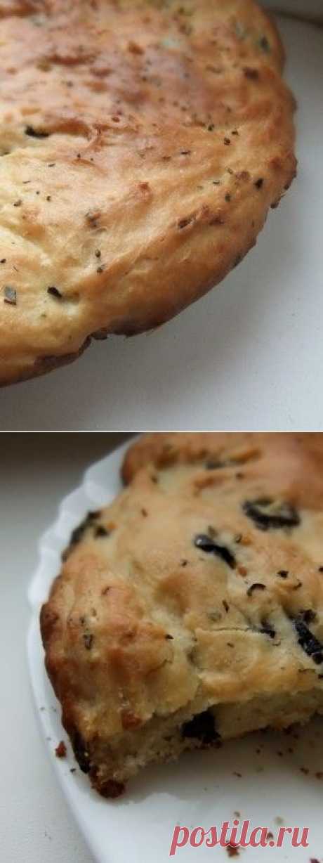 Ароматная фокачча на сыворотке.