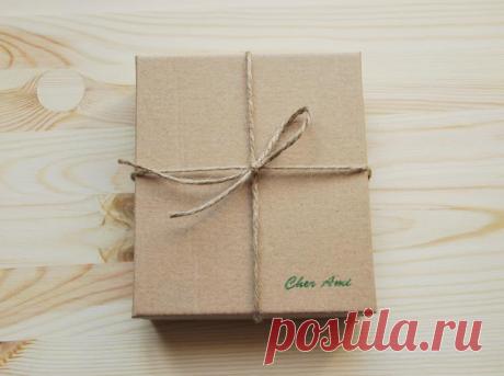 Делаем стильную коробочку из картона - Ярмарка Мастеров - ручная работа, handmade
