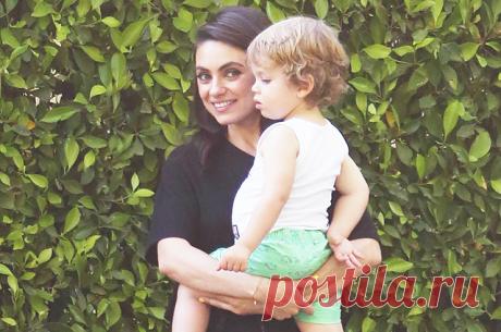 Минутка мимими: Мила Кунис на прогулке с сыном в Лос-Анджелесе | Краше Всех