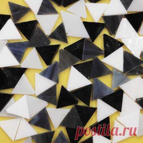 Lazos de JOJO triangular de acrílico sólido para hacer mosaicos, azulejos para manualidades de decoración del hogar, materiales de arte hechos a mano, 50g|Creación de mosaicos| - AliExpress