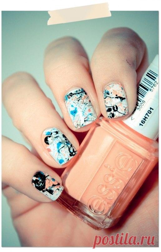 Фото-урок - маникюр в стиле абстракционизм — Модно / Nemodno