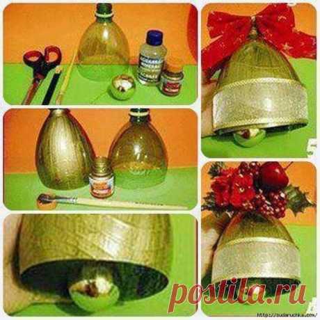 Новогодний колокольчик. Мастер класс.