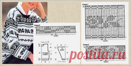 20 белых кофточек с прекрасными жаккардовыми узорами - модели плюс схемы - вязание спицами | МНЕ ИНТЕРЕСНО | Яндекс Дзен