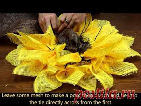 Sunflower (Yellow Paper Mesh)
