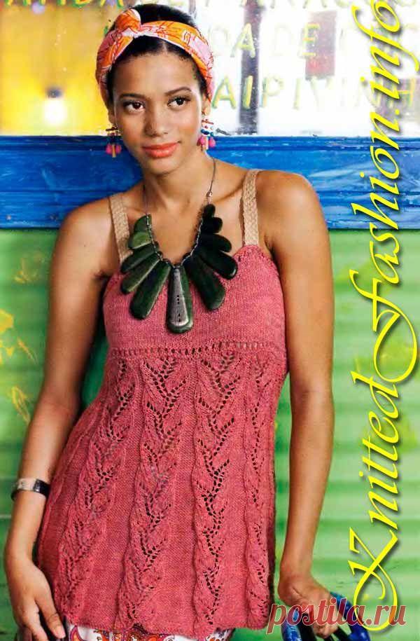 Вязаный топ - KnittedFashion.info - Модное Вязание