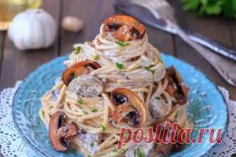 Вкуснейшие спагетти с грибами на каждый день