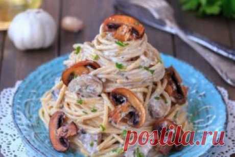 Вкуснейшие спагетти с грибами на каждый день