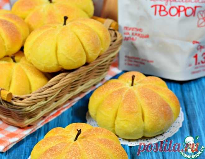 Булочки тыквенные с творогом – кулинарный рецепт