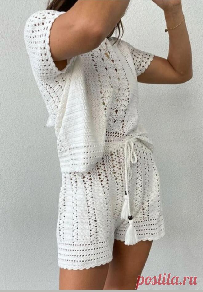 Белоснежное лето. 55 летних моделей спицами и крючком. | Порукодельничаем | Дзен