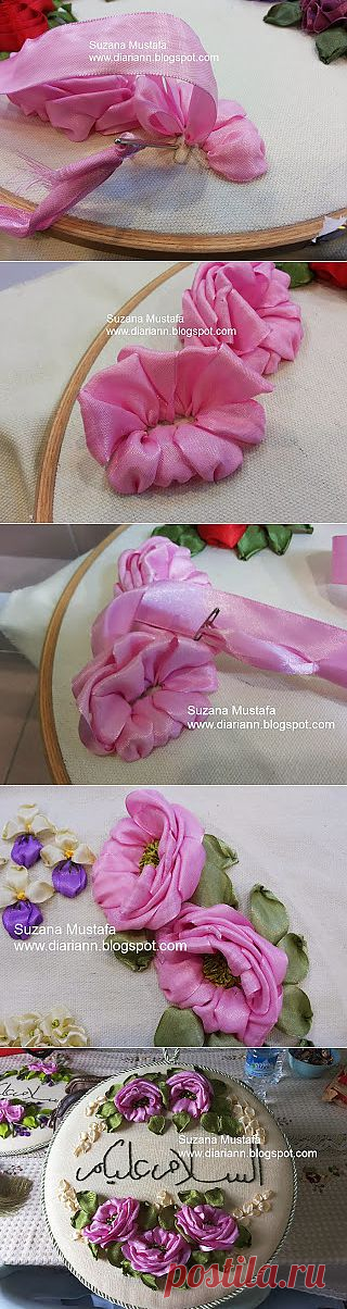 Сюзана Мустафа: ЛОМ Belajar Sulaman Reben BUNGA POPI