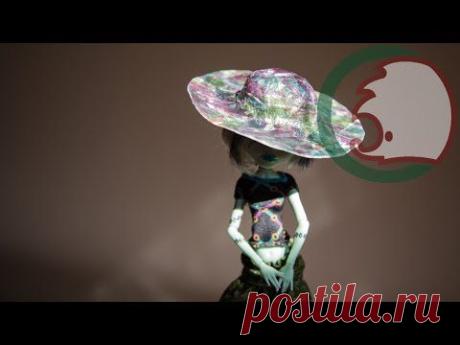 ▶ Как сделать шляпу для кукол. How to make a sun hat for dolls. - YouTube