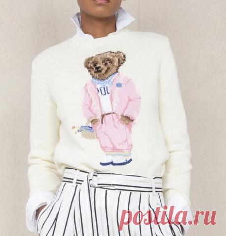 Мишка Тедди в розовом костюме из коллекции RL