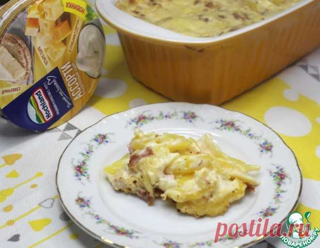 Картофельный гратен с сыром и беконом – кулинарный рецепт
