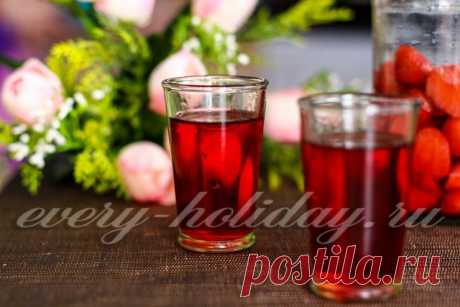 Ликёр из клубники в домашних условиях, простой рецепт