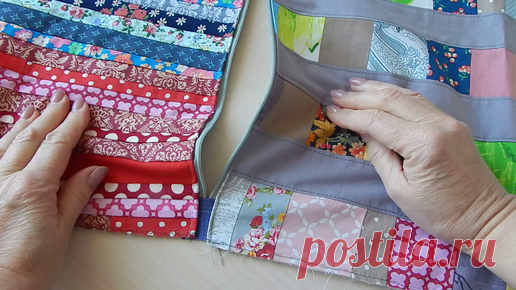 Вот так надо шить без заморочек из любых обрезков и самым простым способом вшить молнию. Получился новый лоскутный шедевр. | Девочки и Куколки needlework | Дзен