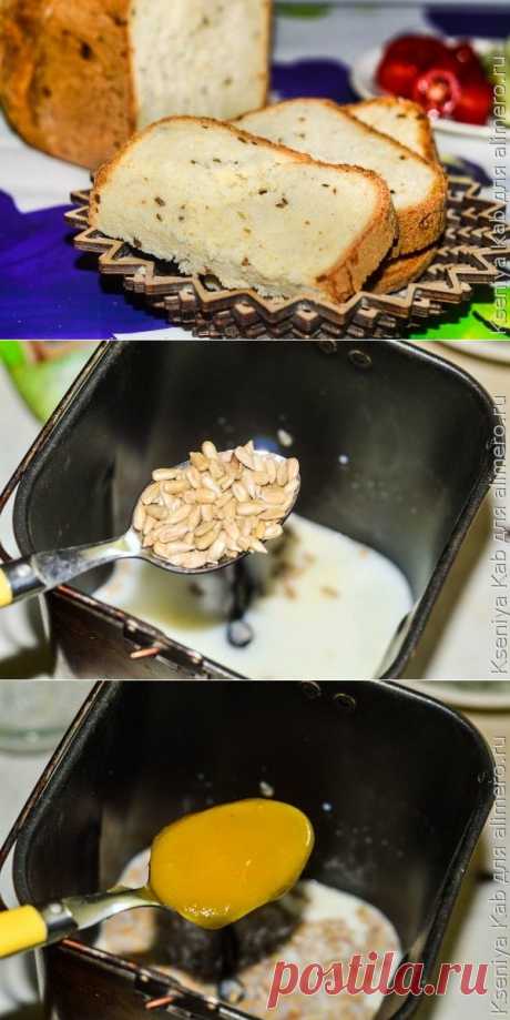 Медовый хлеб с семечками в хлебопечке