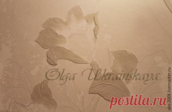 Делаем барельеф с лилиями на стене | Журнал Ярмарки Мастеров