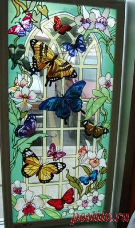 Butterflies ♥ Stained Glass ♥ Beautiful