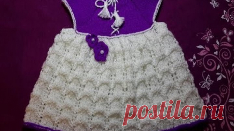 2-Платье сарафан для девочки ростом от 75см/baby dress knitting needles