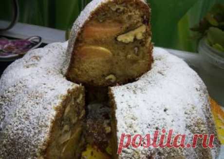 Пирог с айвой и грецкими орехами