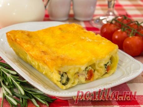 Рецепт вкусного каннеллони с разной начинкой