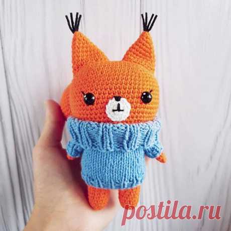 Белочка крючком. Амигуруми схемы и описания. Автор: Екатерина Кичигина | IRINELY.ART