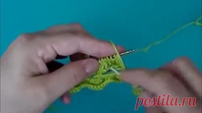 Вязание спицами узора 