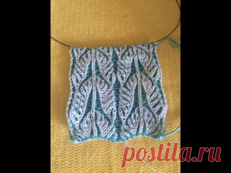 Brioche sal, treci deo, uputstvo. Two color Brioche scarf - Knitting Pattern, part 3
