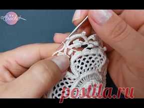 Gola de Renda Irlandesa Vintage Acabamento Final - YouTube