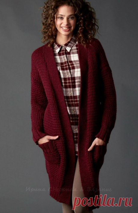 Для тех, кто готовится к сезону заранее — Пальто от Ким Харгривз. Кардиганы, пуловеры. | Ирина СНежная & Вязание | Яндекс Дзен
