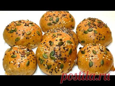 БУЛОЧКИ ИЗ ЦЕЛЬНОЗЕРНОВОЙ МУКИ.