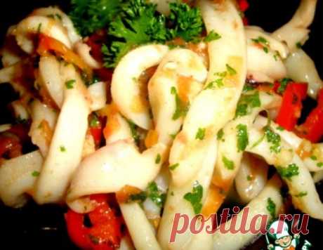 Закуска из кальмаров – кулинарный рецепт