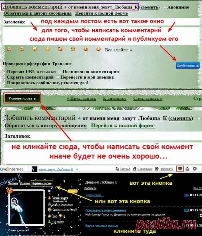 Как правильно написать комментарий на Лиру