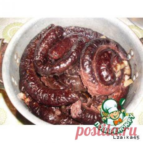 Колбаса &quot;Домашняя кровянка&quot; (КИШКА) - кулинарный рецепт