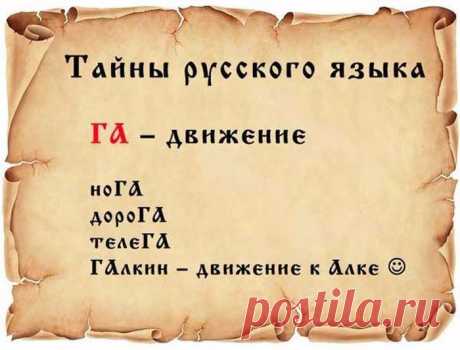 Тайны русского языка в картинках