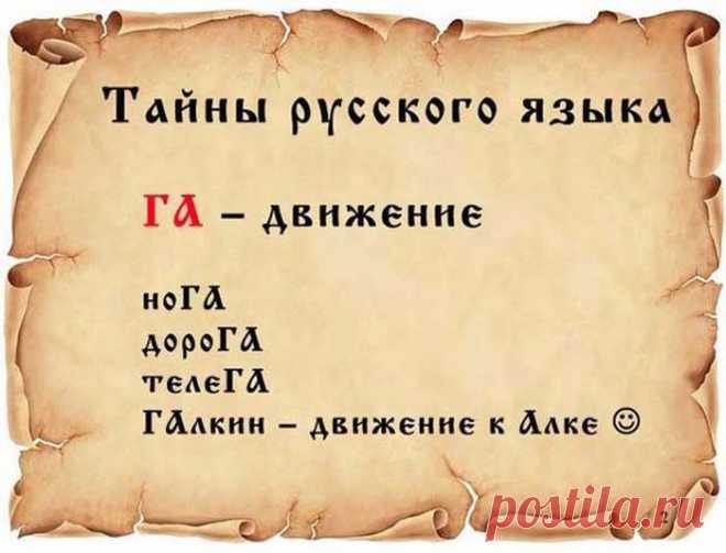 Тайны русского языка в картинках