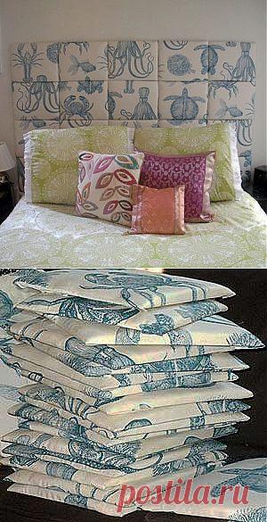 Как сделать изголовье для кровати своими руками