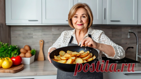 «Больше никогда не испорчу картошку»: оказывается, я всю свою жизнь неправильно жарила картошку. Подруга научила как нужно правильно жарить | MEREL | KITCHEN | Дзен