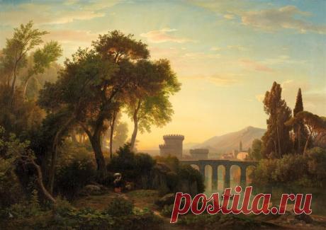 Иоганн Вильгельм Ширмер ( Johann Wilhelm Schirmer),1807-1863 .Германия.