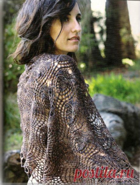 Шаль Лесная листва от Аланы Дакос