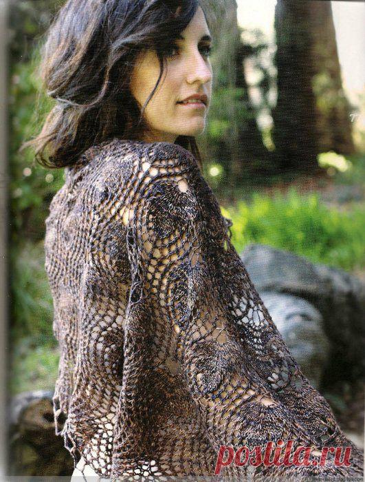 Шаль Лесная листва от Аланы Дакос