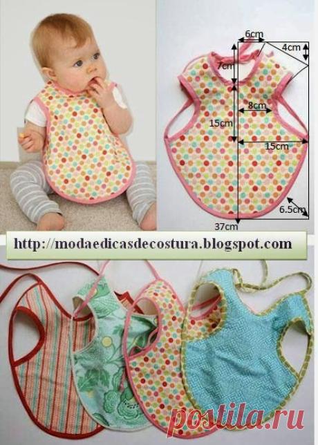 (3) 1000+ ideas about Moda e Dicas de Costura: BABETES DE BEBÉ - 1 on Pinterest | ropa bebé