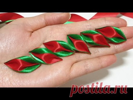 Amazing Ribbon Flower Work - Hand Embroidery Flowers Design - Sewing Hacks - Easy Flower Making
