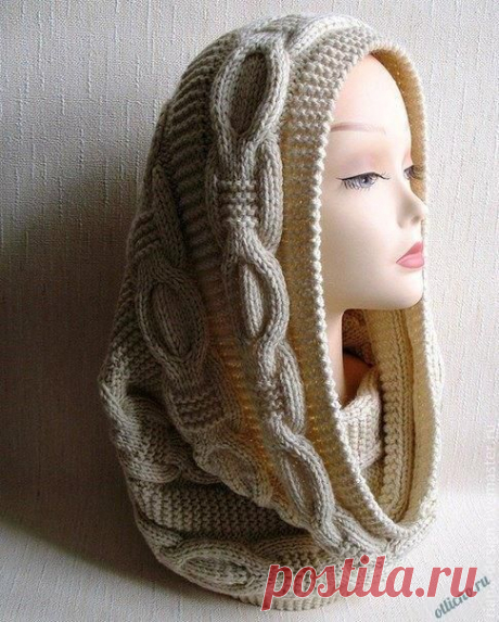 Красивый снуд спицами | Отлично! Школа моды, декора и актуального рукоделия