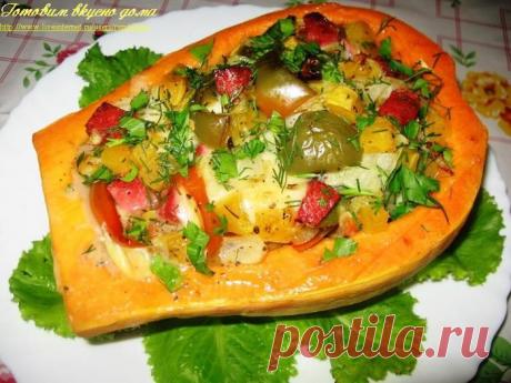 Фаршированные овощи и грибы